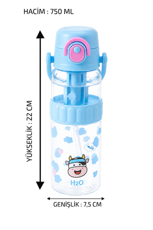 Polikarbon Matara - Desenli Hayvan Figürlü * 750 ML