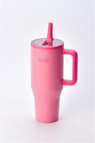 Termos Kupa Pipetli * 900 ml * Pembe