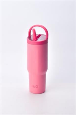 Termos Kupa Pipetli * 960 ml * Pembe