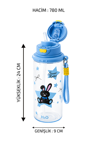 Polikarbon Matara - Eğlenceli Hayvanlar * 780 ML