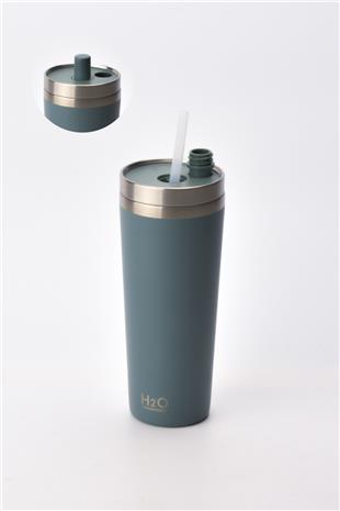 Termos Pipetli Kupa * Yesil 660 ML.