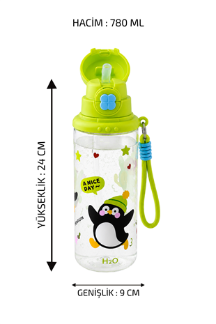 Polikarbon Matara - Eğlenceli Hayvanlar * 780 ML