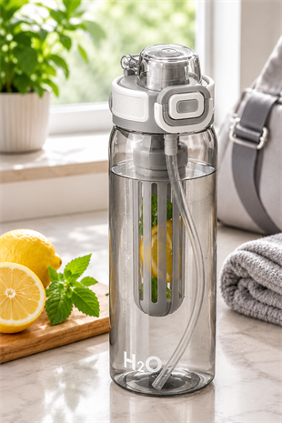 H2O İç Hazneli Tritan Matara 750 ml