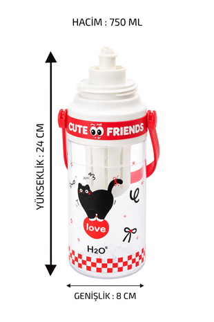 Polikarbon Matara - Sevimli Hayvanlar * 750 ML