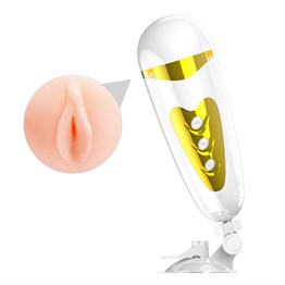  MastürbatörLilituShop12 Fonksiyonlu Sesli Titreşimli Realistik Suni Vajina Erkek Mastürbatör