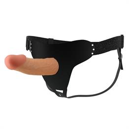 17,5 cm Belden Bağlamalı İçi Boş Protez Penis