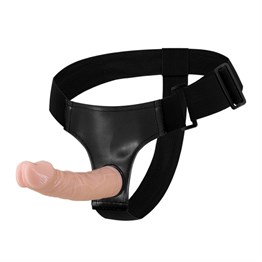 Titeşimsiz Straponlar PenislerLilituShop19 cm Belden Bağlamalı İçi Dolu Strapon Penis