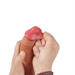 20 cm Belden Bağlamalı Yeni Nesil Çift Katmanlı Realistik Vantuzlu