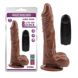  Realistik Zenci - Melez PenislerLilituShop21,5 cm Gerçekçi Titreşimli Melez Dildo Vibratör Penis