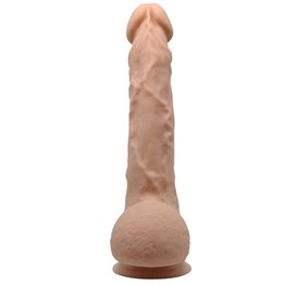 24 cm Belden Bağlamalı Realistik Vantuzlu Melez Dildo Penis