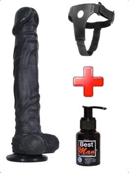 Belden Bağlamalı PenislerNmc Nanma25 cm Belden Bağlamalı Et Dokusunda Süper Realistik Zenci Penis - J. Knight