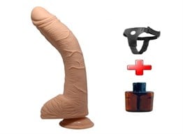  Realistik Titreşimsiz PenisLilituShop28 cm Belden Bağlamalı Gerçekçi Kalın Dildo Penis - Alex