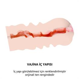 3 Boyutlu Suni Vajina Mastürbatör - Valeria
