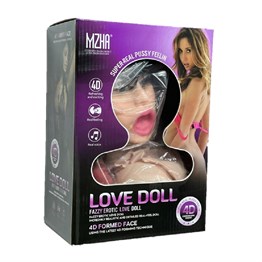 4D Sesli Titreşimli Realistik Şişme Manken Esmer