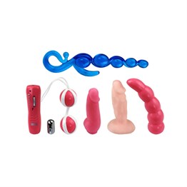 5li Anal Vajinal Titreşimli 5li Vibratör Seti - Love Kits