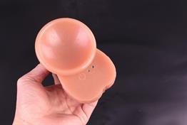 Belden Bağlamalı USB Şarjlı 22 cm Isıtmalı İleri Geri Hareketli Çift Katmanlı Uzaktan Kumandalı Penis