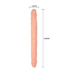 Double Dong Çift Taraflı İki Yönlü Esnek Dildo Kıkırdaklı Penis 36 cm