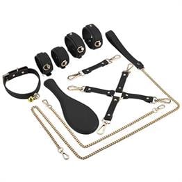 Fetish Fantezi ÜrünleriLilituShopFetiş Fantezi Serisi 6 Parça Mükemmel Siyah Set