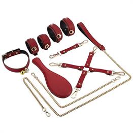 Fetish Fantezi ÜrünleriLilituShopFetiş Fantezi Serisi 6 Parça Mükemmel Kırmızı Set