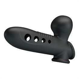 Hava Yastıklı Premium Zenci Rengi Silikon Penis Kılıfı - Crane