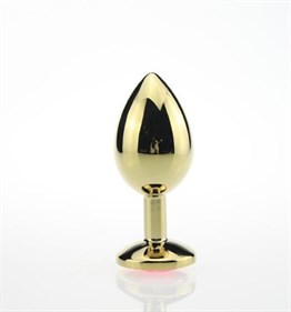 Anal TıkaçLilituShopMücevher Taşlı Gold Anal Tıkaç (Plug)