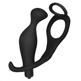 Anal TıkaçLilituShopPenis Halkalı Titreşimli Anal Penetratör Plug Masturbatör