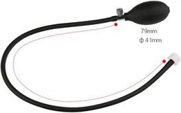 Şişebilen Pompalı Boğumlu Anal Plug Siyah