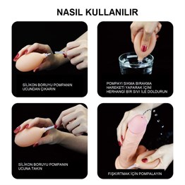 Su Fışkırtmalı Vantuzlu Ten Dokulu 23 Cm Penis