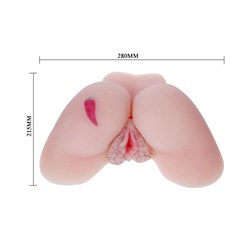 Titreşimli Sesli Isıtıcılı 3 Boyutlu Realistik Kalça Vajina Anüs