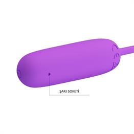 USB Şarjlı 12 Fonksiyonlu Masaj Vibratörü Zevk Yumurtası- Joyce