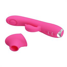 USB Şarjlı 3 Emme ve 12 Titreşim Fonksiyonlu 19,8 cm Teknolojik Vibratör- Regina