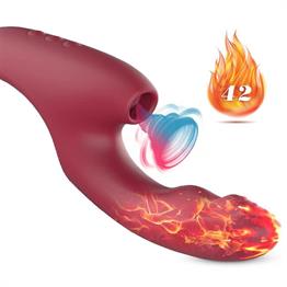 USB Şarjlı 7 Emme ve Titreşim Uyarım Fonksiyonlu Isıtmalı Teknolojik Vibratör