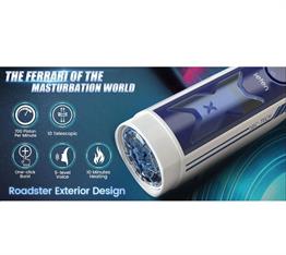 USB Şarjlı Isıtmalı İleri Geri Hareketli Titreşimli Emme Vakum Ayarlı Masturbatör - Leten Green Bird