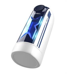 USB Şarjlı Isıtmalı İleri Geri Hareketli Titreşimli Emme Vakum Ayarlı Masturbatör - Leten Green Bird