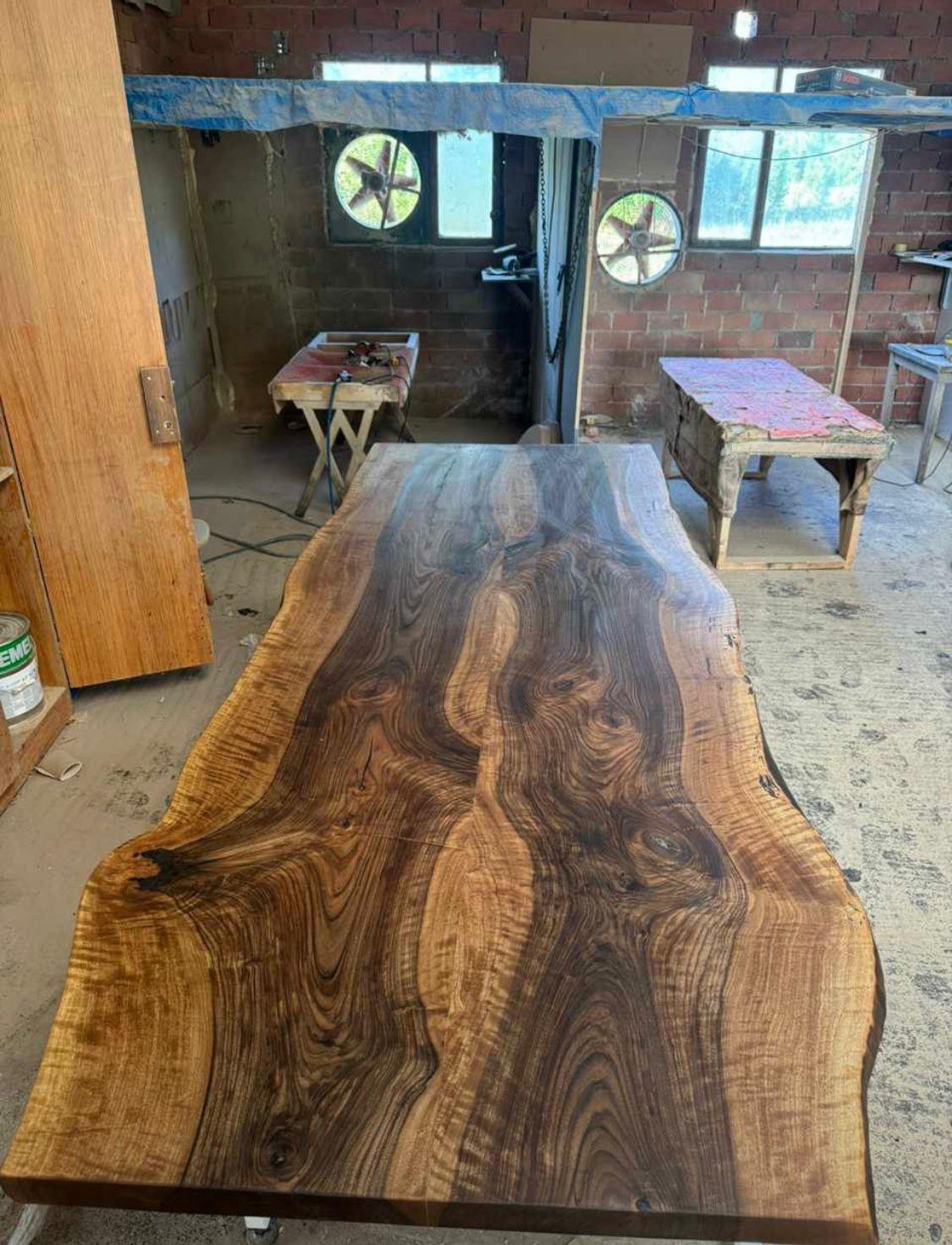 Ceviz Kütük Masa Tablası