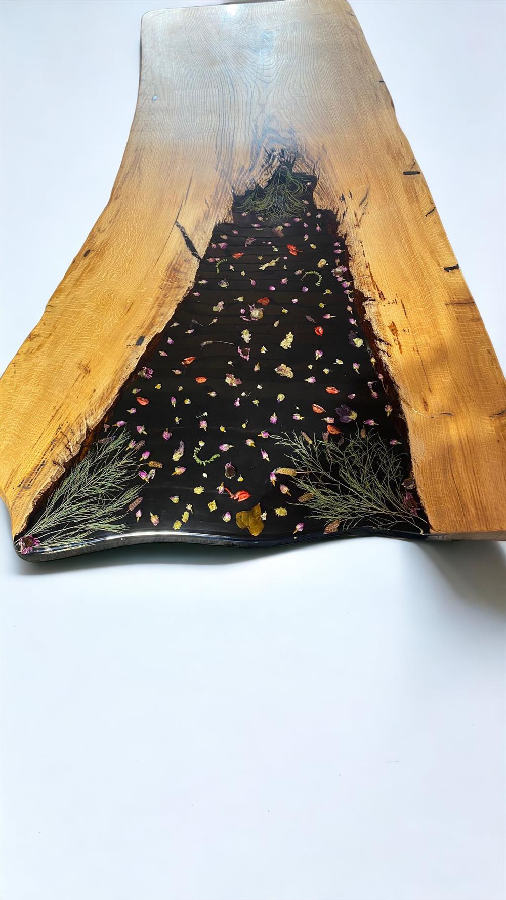 Meşe Epoksi Masa Tablası