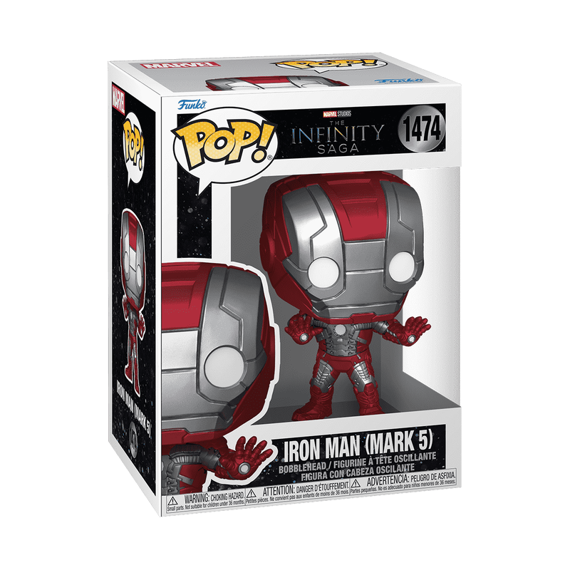 Funko Pop Marvel The Infinity Saga - Iron Man Mark 5 No:1474 Bobble-Head