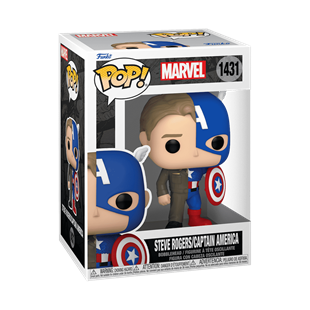 Funko Pop Marvel Split - Steve Rogers/captain America No:1431 Bobble-Head