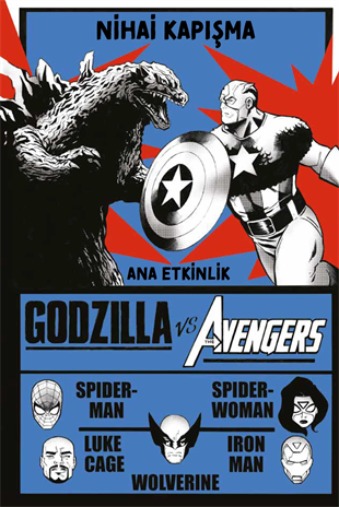 Godzilla vs Avengers (A Kapak)