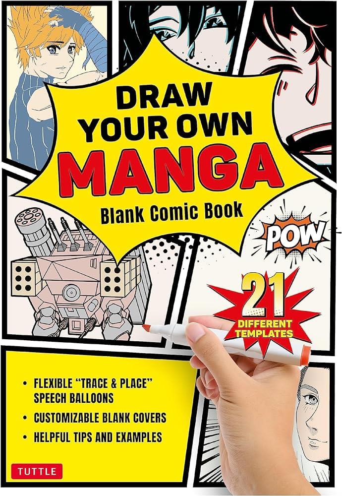 DRAW YOUR OWN MANGA BLANK COMIC BOOK (C: 0-1-0)