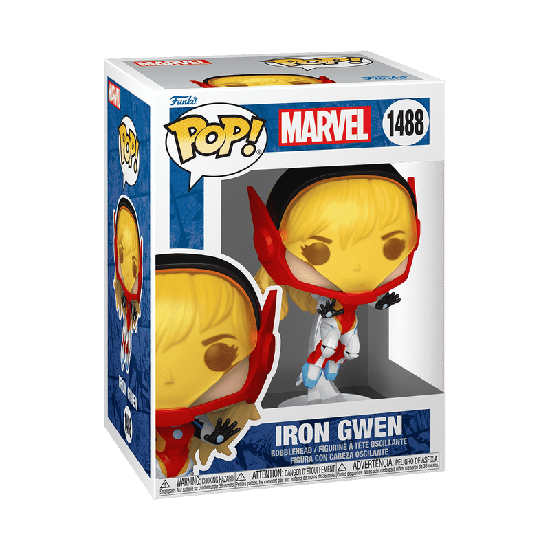 Funko Pop Marvel Spider Gwen Gwenverse - Iron Gwen No:1488 Bobble-Head