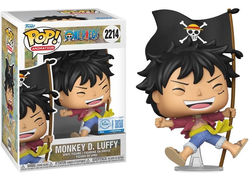 Funko Pop One Piece - Luffy D. Luffy (with Flag) Special Edition No:2214