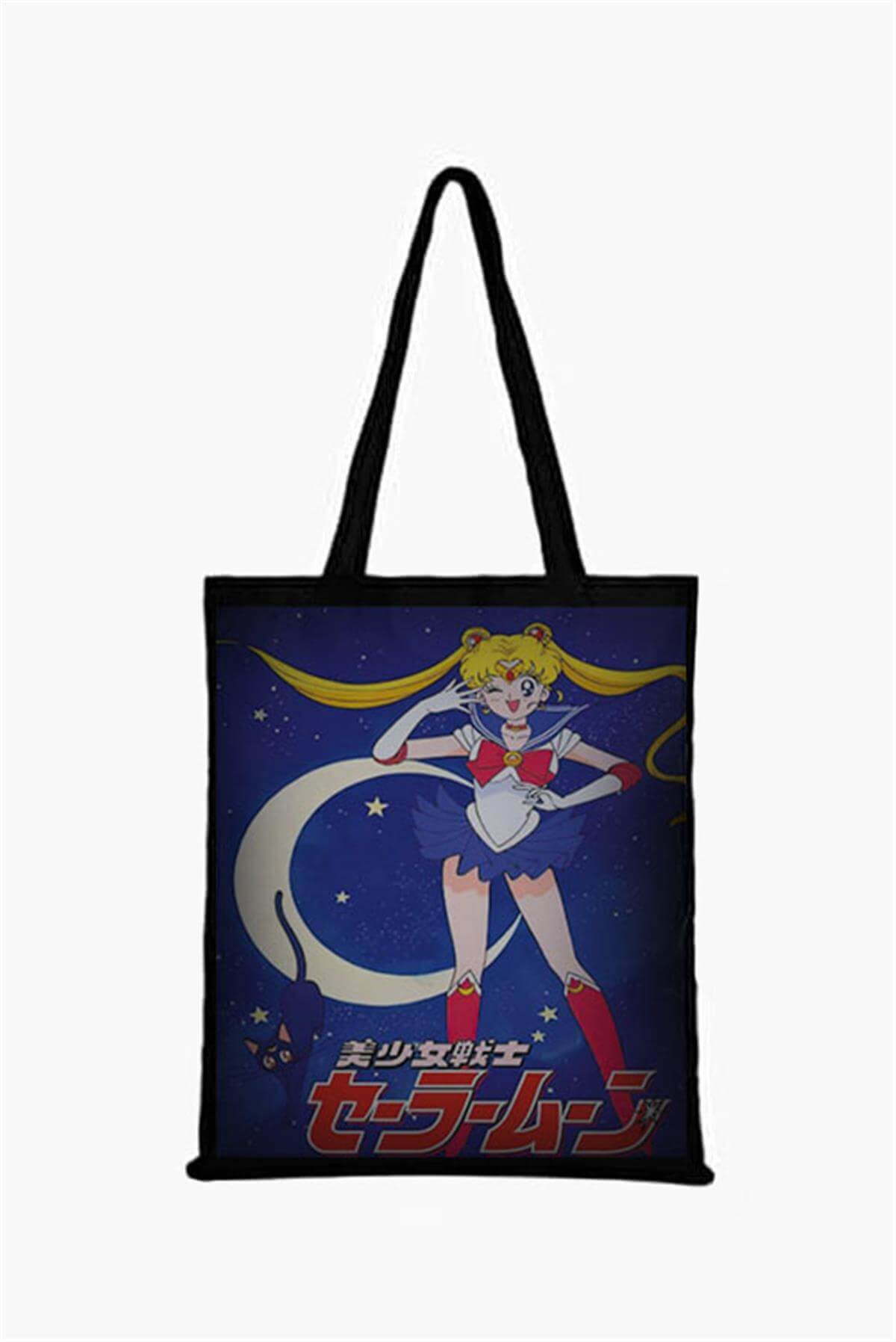 SailorMoon Baskılı Bez Çanta