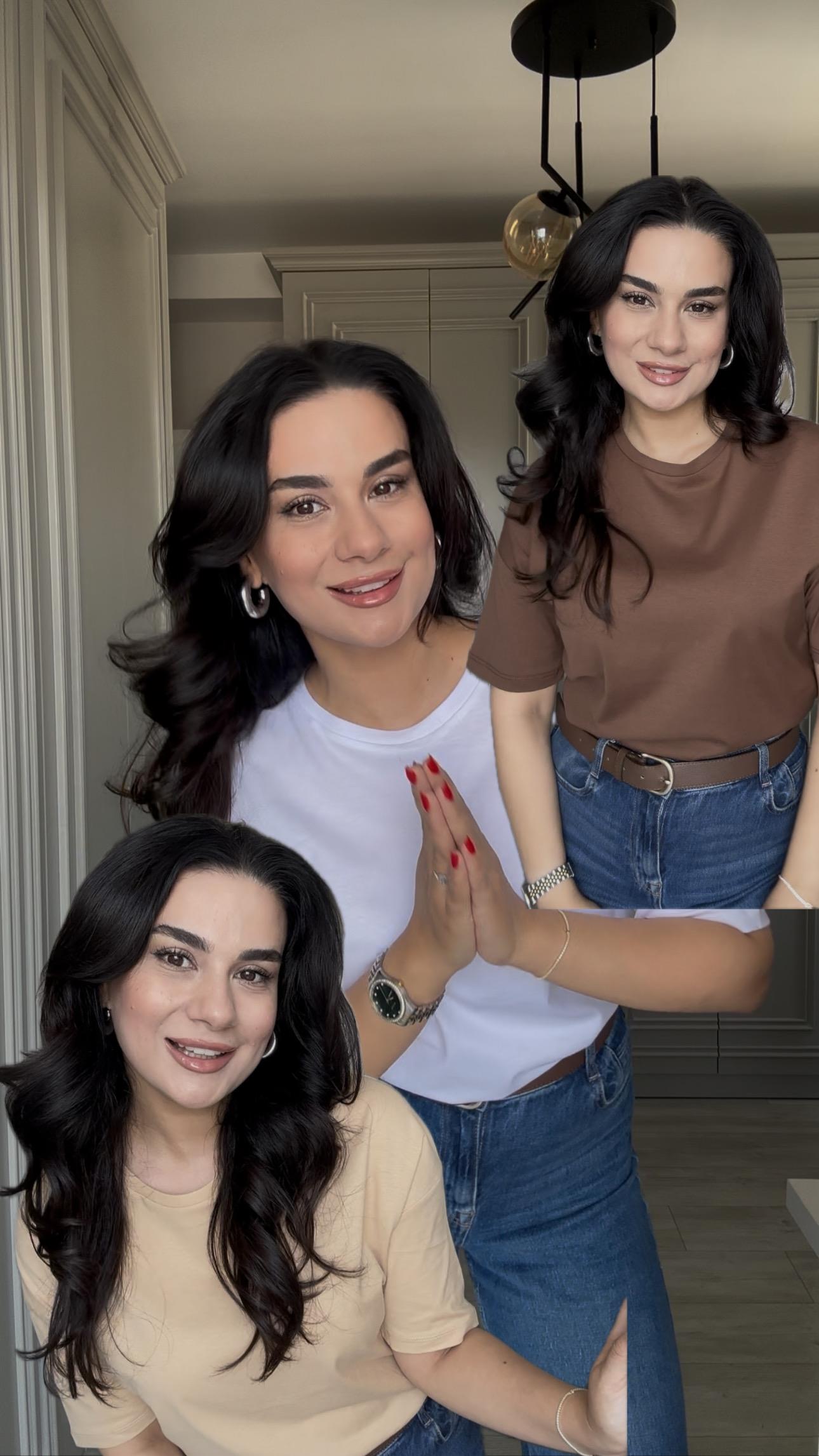 Bisiklet Yaka Basic T-shirt 