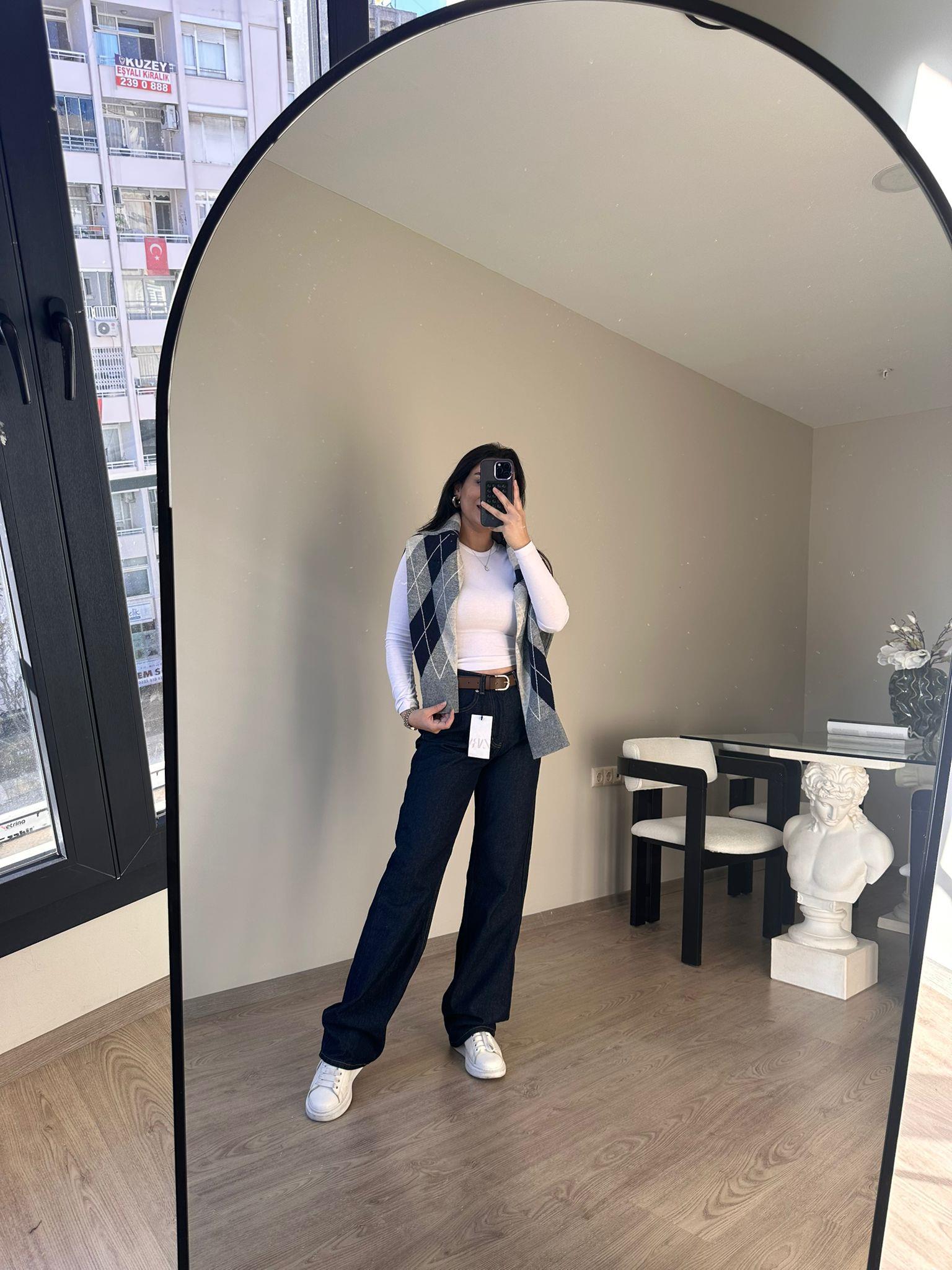 LACİVERT STRAIGHT MARKA ETİKETLİ JEAN 