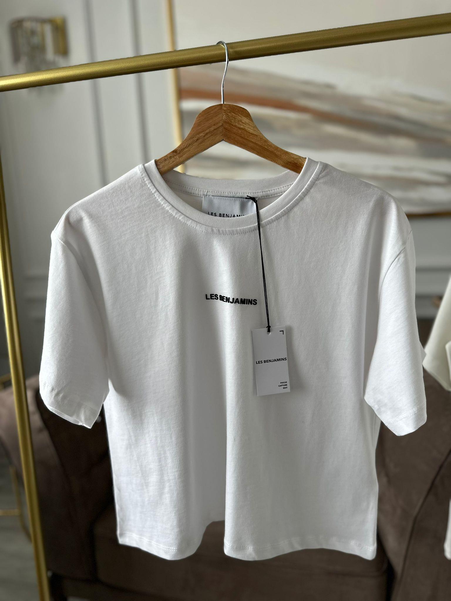 Les Benjamins Beyaz T-shirt Enjeksiyon Baskı