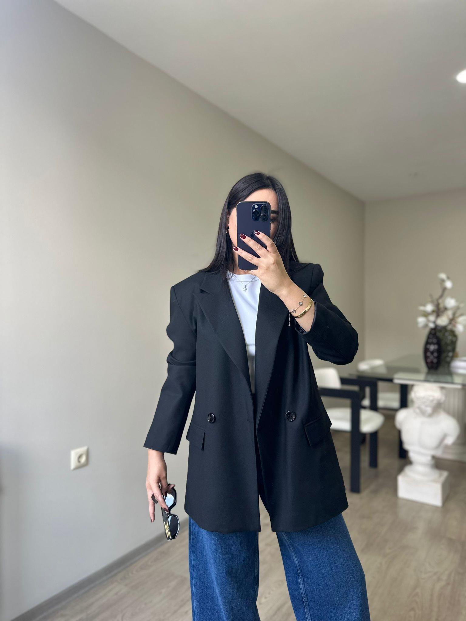 Premium Siyah Blazer Ceket