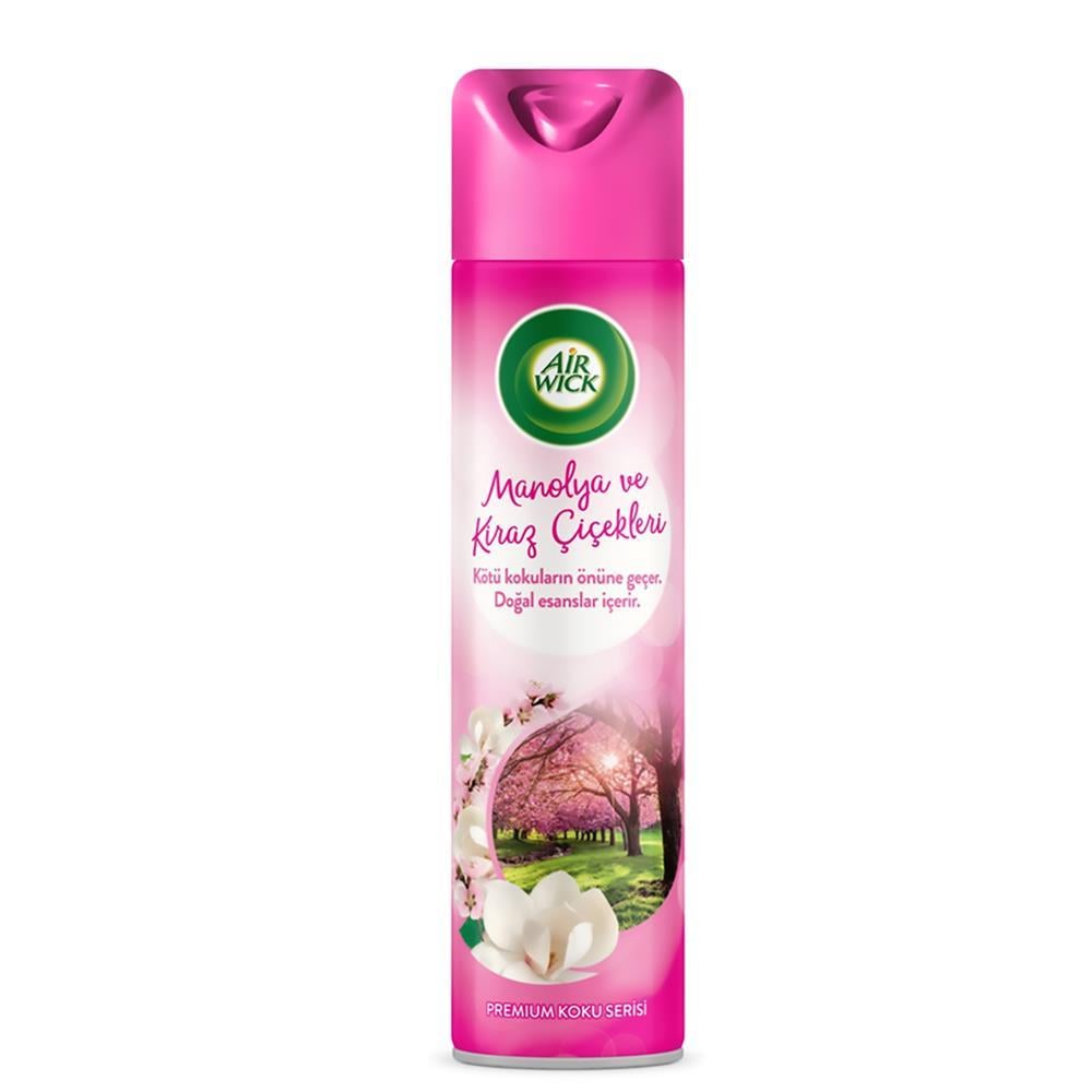 Air Wick Aerosol Oda Kokusu Sprey 300 ml - Manolya ve Kiraz Çiçekleri