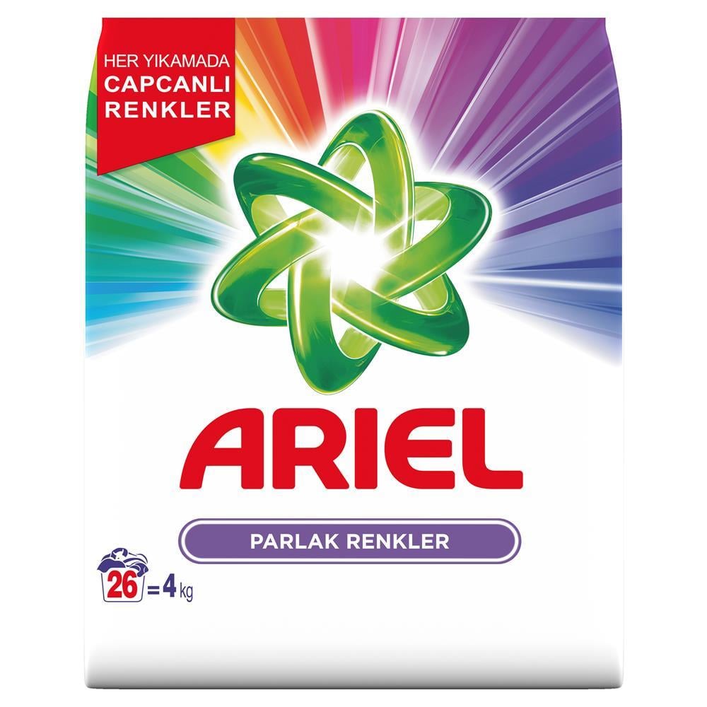 Ariel Toz Çamaşır Deterjanı Parlak Renkler 4 kg - 26 Yıkama