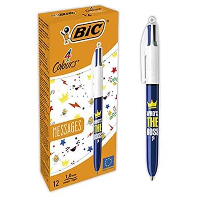 BIC 4 Colours Message Tükenmez Kalem 12 li Kutu